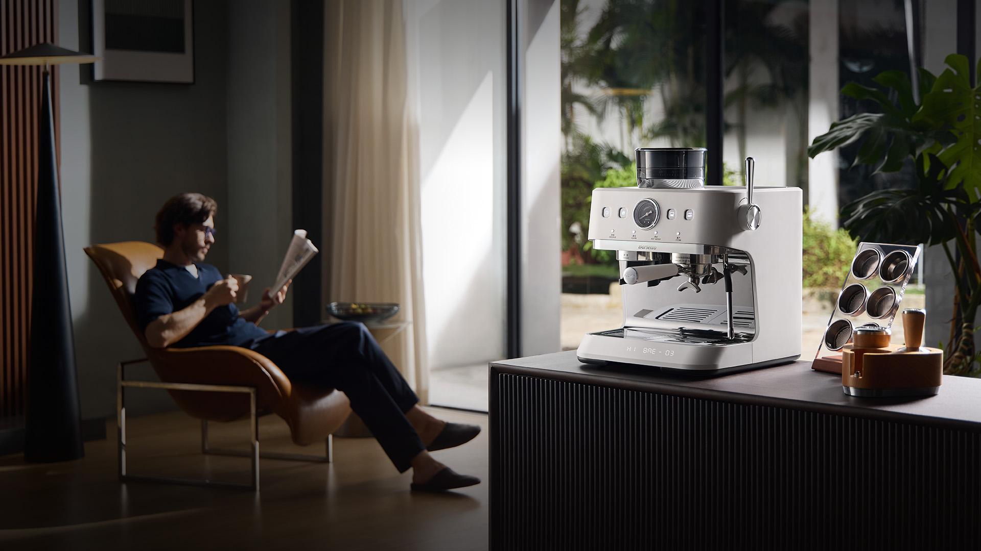 Grinder-integrated Espresso Machine BAE-03S